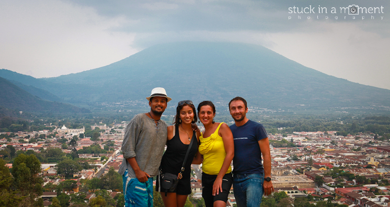 With Steven and Tania with the majestic Volcano Pacaya in the background