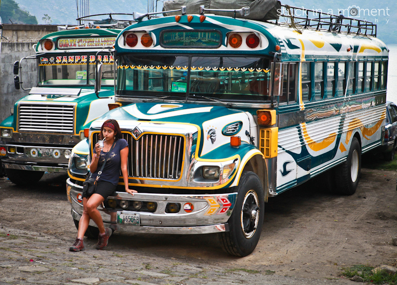 'Wm famous chicken buses of Guatemala