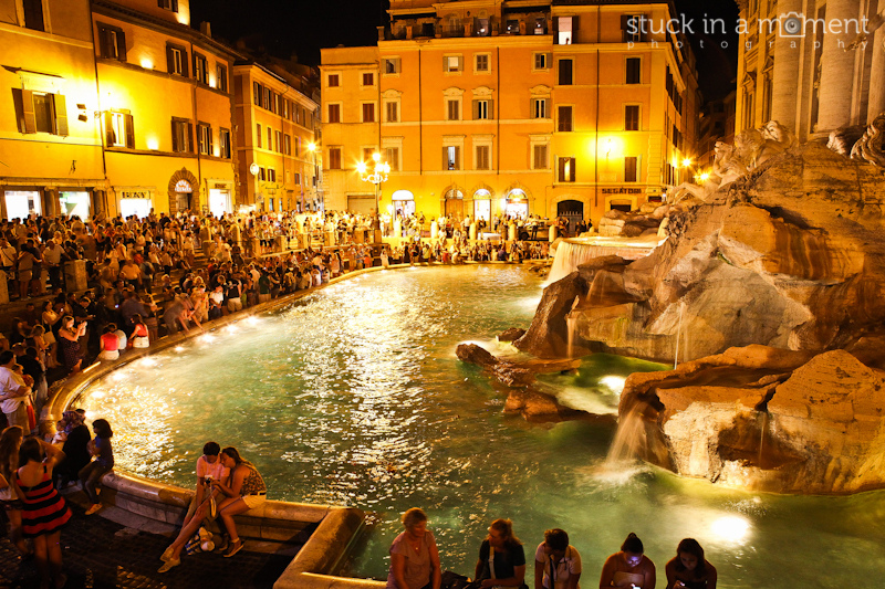 There's always a crowd at Trevi fountain 